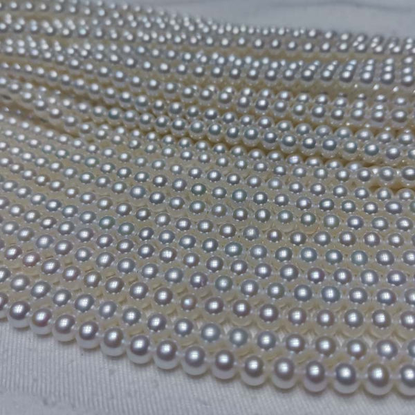 AAA Top Small 4-5mm Round Pearl For 5 Strands Loose Strings Free Shipping