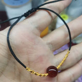 wholesale 200 Strands sets black cord handcraft fashion jewelry carenelian stone pendant