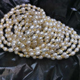 Wholesale 50 strands AAA Real Pearls Bracelets Rice Beads Endless Elastic Style