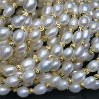 Wholesale 50 strands AAA Real Pearls Bracelets Rice Beads Endless Elastic Style