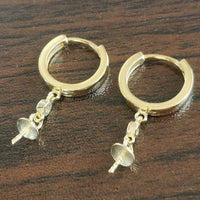 Sterling silver clasp circle style fashion style finding jewellry 1 pair