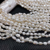 Gorgeous 162cm Long Necklace White Freshwater Pearl 7-8*9-11mm Baroque Beads Sweater Chain Wholesale Jewelry