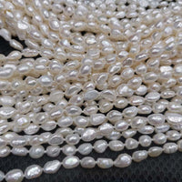 Gorgeous 162cm Long Necklace White Freshwater Pearl 7-8*9-11mm Baroque Beads Sweater Chain Wholesale Jewelry