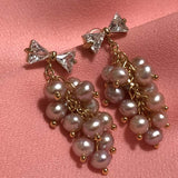 ELEISPL Hard Handcraft Jewelry Small Pearl Wholesale 16 Pairs Mixed Style Different G14KF 3-5MM FW Pearl Earrings