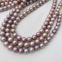 NEW AA++ Wholesale 5 Strands 11-14mm Freshwater Pearl Kasumi Beads Loose Strings