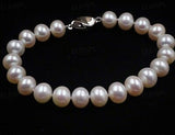 Stunning Natural white freshwater pearl bracelet Free P&P