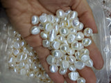 lots 1000g big hole freshwater loose pearls