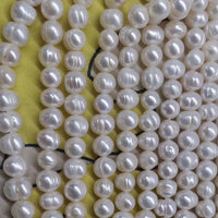 ELEISPL NEW Wholesale 20 Strands 8mm Near Round Potato Fresh Water Pearl Strings