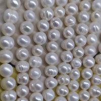 ELEISPL NEW Wholesale 20 Strands 8mm Near Round Potato Fresh Water Pearl Strings