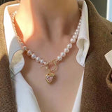 New 6=7mm Natural white freshwater pearl necklace Fashion Pendant