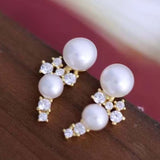 Wholesale 15 Pairs Freshwater Pearl Studs&Dangle Sterling Silver Earrings