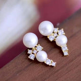 Wholesale 15 Pairs Freshwater Pearl Studs&Dangle Sterling Silver Earrings