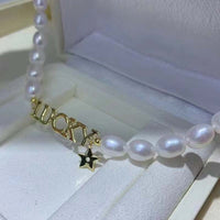 Stunning Rice Pearl Bracelets Wholesale 10 PCS 7-8MM Fashion Style