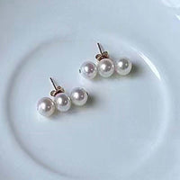 New wholesale 10 pairs 6-7mm Sterling silver Studs Earrings