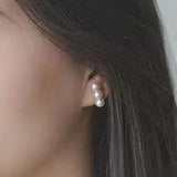 New wholesale 10 pairs 6-7mm Sterling silver Studs Earrings