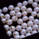 Lots 10Qty New Hot sale Style 11MM Round White KASUMI Freshwater Pearl Pendant Golden Chain Necklace