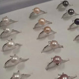 Wholesale 36 PCS Fresh Water Pearl Rings 7-8mm