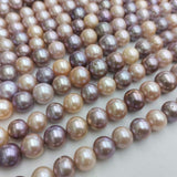 NEW Wholesale 5 Strands 11-13mm Freshwater Pearl Kasumi Beads Loose Strings