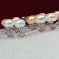 【ELEISPL] Lots 100 Pairs Fresh Water Pearl Stering Studs Earrings Solid Sterling Silver Post