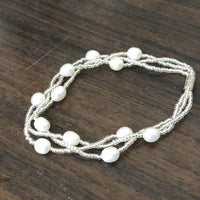 Wholesale 20 Pieces 3rows freshwater pearl Bracelets free P&P