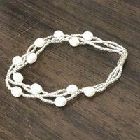 Wholesale 20 Pieces 3rows freshwater pearl Bracelets free P&P