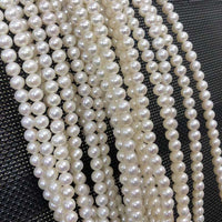 ELEISPL JEWELRY Gorgeous 10 Strands 6mm Round White Loose Pearls Strings