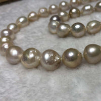 ELEISPL JEWELRY 12-14MM Nucleated Pearl Set 50cm Necklace 8" Bracelet #2300030-7