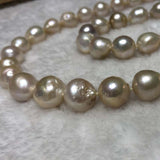 ELEISPL JEWELRY 12-14MM Nucleated Pearl Set 50cm Necklace 8" Bracelet #2300030-7