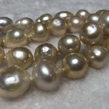 ELEISPL JEWELRY 12-14MM Nucleated Pearl Set 50cm Necklace 8" Bracelet #2300030-7