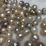 ELEISPL JEWELRY Lots 250PCS Loose Nucleated Pearl Full Hole 11-15MM #2300033