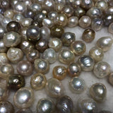 ELEISPL JEWELRY Lots 250PCS Loose Nucleated Pearl Full Hole 11-15MM #2300033