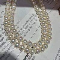 ELEISPL JEWELRY High Quality  5 Strands 4.5-5mm White Near Round Freshwter Pearl