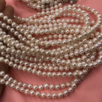 ELEISPL JEWELRY Wholesale 7-8mm White Pearl Necklace Bracelet Or Sets With Pearls Clasp