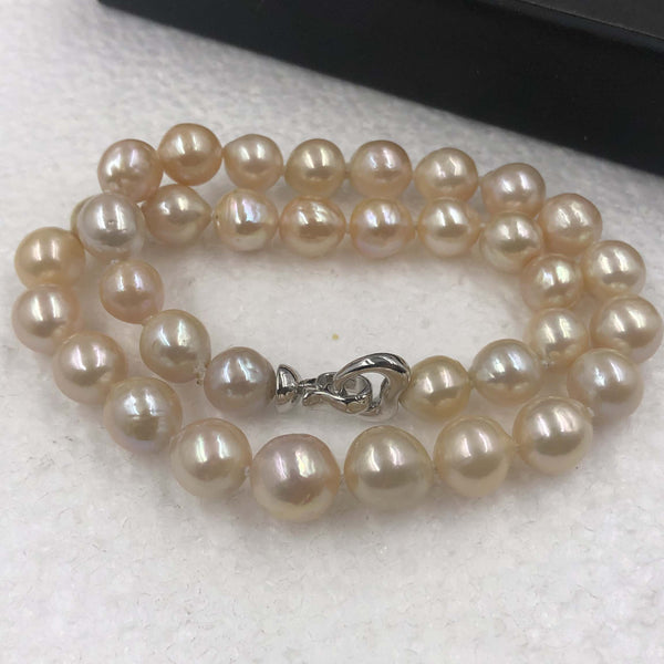 {ELEISPL} 10-12mm Baroque Natural Color Pearl Necklace #22010082