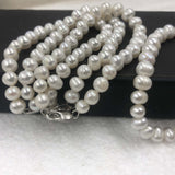 [ELEISPL]  Wholesale 20Qty White Freshwater Real Pearl Bracelets 7-8mm  #22010119