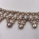 {ELEISPL} Handcraft Coker Necklace Small 4mm Purple Freshwater Pearl Women's Jewelry #220100205