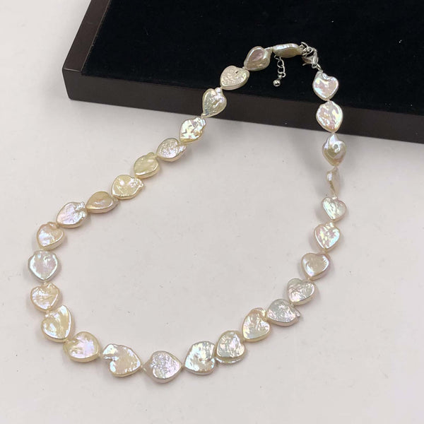 [ELEISPL] Heart Shape Freshwater Pearl Necklace 11-12mm #22010220