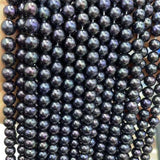 {ELEISPL] Newly Wholesale 15 Strands 8-9mm Black Freshwater Pearl Loose Strings  #22010276