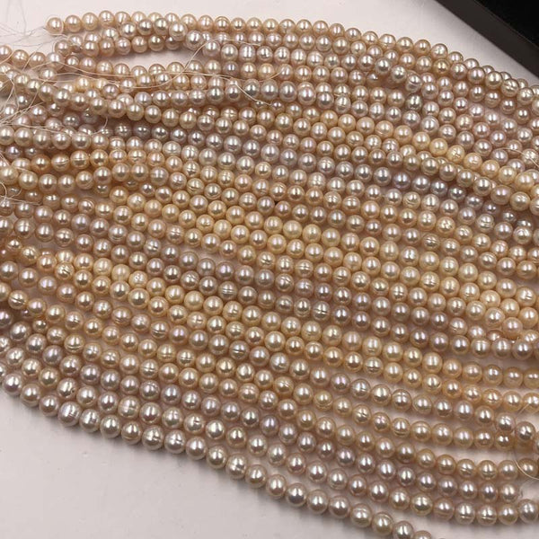 {ELEISPL] Wholesale 25 Strands 9-10mm Mix PInk Purple Freshwater Pearl Loose Strings  #22010280