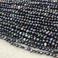 [ELEISPL Wholesale 20 Strands 7-8mm Nugget Freshwater Pearl Loose Strings Gray Or Peacock  #22010282-9