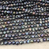 [ELEISPL Wholesale 20 Strands 7-8mm Nugget Freshwater Pearl Loose Strings Gray Or Peacock  #22010282-9