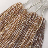 [ELEISPLWholesale 20 Strands 5mm Mix Freshwater Pearl Loose Beads Strings Near Round Potato #22010285