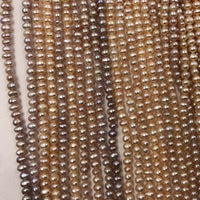 [ELEISPLWholesale 20 Strands 5mm Mix Freshwater Pearl Loose Beads Strings Near Round Potato #22010285