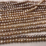 [ELEISPLWholesale 20 Strands 5mm Mix Freshwater Pearl Loose Beads Strings Near Round Potato #22010285