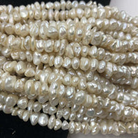 ELEISPL Wholesale 5 Strands 6-8mm Baroque Freshwater Keshi Pearl Loose Strings #22010287-3