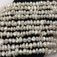 ELEISPL Wholesale 5 Strands 6-8mm Baroque Freshwater Keshi Pearl Loose Strings #22010287-3