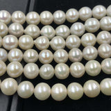 [ELEISPL 3 Qty Loose 9-11mm Near Round Genuine Kasumi Thick FW Pearls Strings #22010290