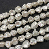 ELEISPL Wholesale 7 Strands 8-9mm Natural KeShi Pearl Loose Strings Reborn FW Pearls #22010293