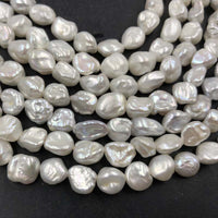 ELEISPL Wholesale 7 Strands 8-9mm Natural KeShi Pearl Loose Strings Reborn FW Pearls #22010293