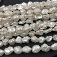 ELEISPL Wholesale 7 Strands 8-9mm Natural KeShi Pearl Loose Strings Reborn FW Pearls #22010293